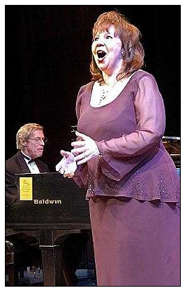 Elayna in concert with pianist, Dr. Robert Holst